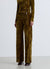 Pantalon palazzo plissé avec boucle