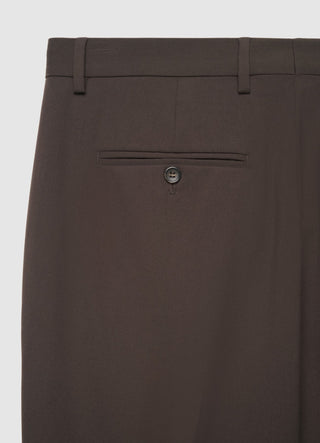 Pantalone sartoriale a tinta unita con piega