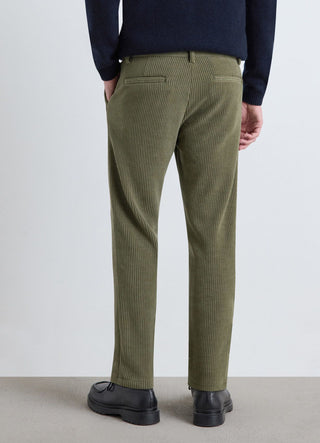 Pantaloni straight in velluto a coste
