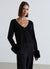 Cardigan crop con polsini in finto pelo
