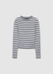 Maglia  girocollo a righe - S