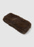 Solid-colour faux fur band