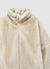 Jacke mit Felloptik und Stehkragen