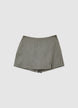 Trouser skirt with slit - S