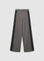 Pantaloni palazzo con bande in pizzo