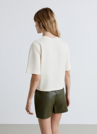 T-shirt avec applications perles