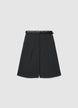 Shorts bermuda con cintura e pinces - XS