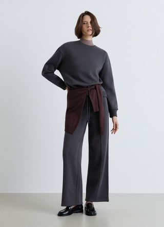 Pantaloni palazzo ginnici con coulisse