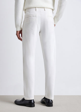 Pantaloni chino in velluto a coste