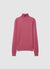 Uni-farbener Rollkragenpullover