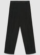 Gerade geschnittene Cordhose mit Umschlag und elastischem Bund - XXL