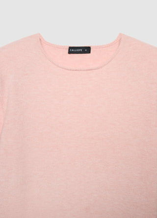 Pull long avec bordure en dentelle