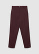 Pinstriped cigarette trousers - XS