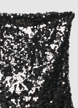 Vestito mini a fascia con paillettes
