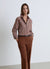 Camicia a righe con maniche lunghe