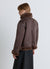 Giacca biker con interno effetto montone