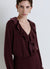 Blusa con volant similsatin
