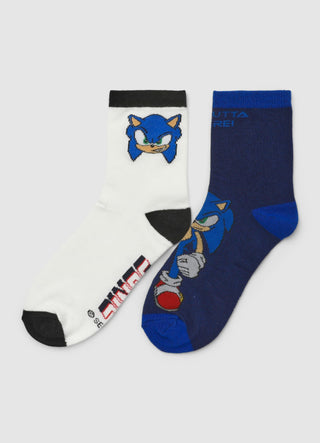 Pack 2 calze con stampa Sonic