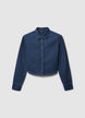 Crop denim shirt - S