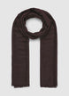 Sciarpa pashmina tinta unita con frange - TU