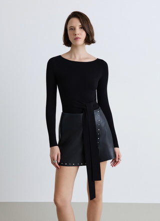 Maglia aderente con fusciacca