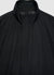Padded duster coat with high collar