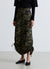 Gonna cargo lunga con stampa camouflage
