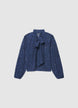 Blusa in pizzo con fiocco al collo - M