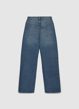 Jeans wide leg a vita alta