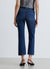Jeans crop flare a tinta unita