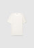 T-shirt a tinta unita con girocollo testurizzata