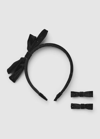 Pack 3 accessori capelli con fiocchi