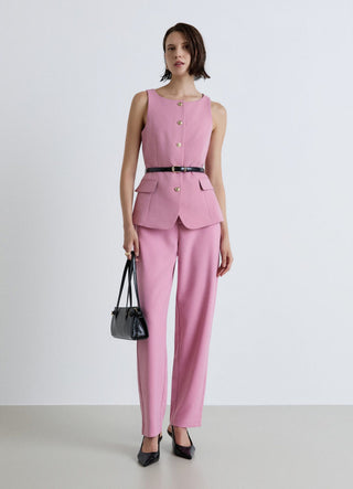 Solid colour baggy trousers