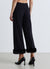 Pantaloni crop con inserti effetto pelo