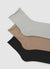 3er-Pack glänzende Socken