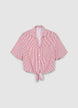 Striped shirt with knot - XS