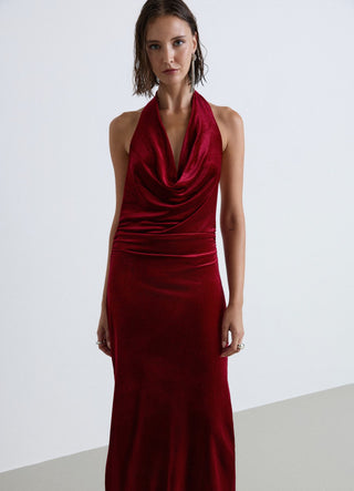 Robe longue bandeau dos nu