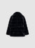 Cappotto corto effetto pelo con cintura