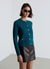 Cardigan en nid d'abeille avec boutons bijoux