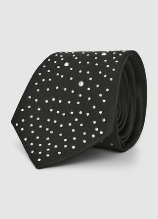 Tie with rhinestones