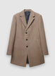 Cappotto monopetto tinta unita - S