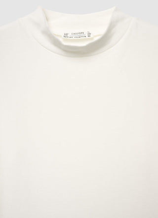 T-shirt dolcevita a tinta unita