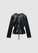 Giacca con zip e cintura in vita - XS