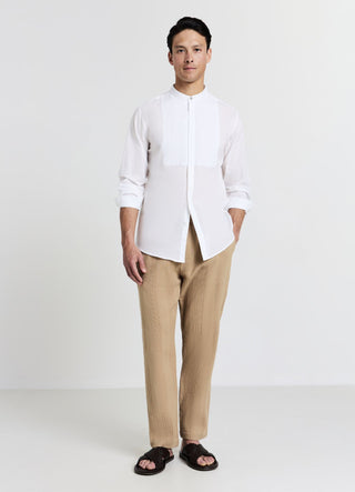 Korean shirt with plastron Calliope Korean shirt with plastron Calliope