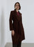 Cappotto effetto scamosciato con cintura