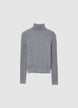 Cable knit turtleneck jumper - XS