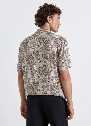 Shirt with paisley print