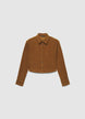 Camicia corta a coste con bottoni - XS