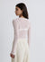T-shirt a maniche lunghe in pizzo