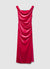 Long dress with draping
